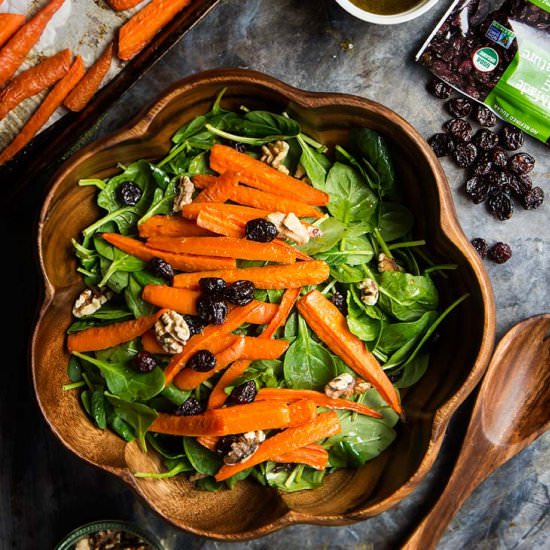 Maple Roasted Carrot Salad - Recipe photo by forageddish