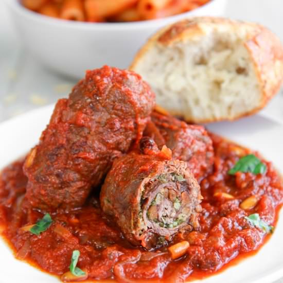ITALIAN BRACIOLE RECIPE & HISTORY - Recipe photo by Philosokitchen