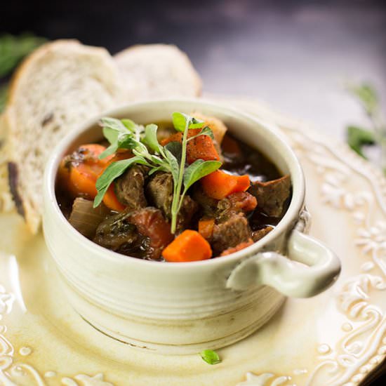 Paleo Crock Pot Beef Stew - Recipe photo by Kiwi and Carrot