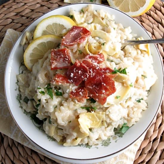 Artichoke Lemon Risotto - Recipe photo by agoudalife
