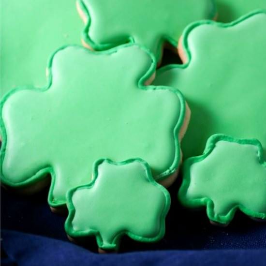 Shamrock Cookies - Recipe photo by noshingwiththenolands