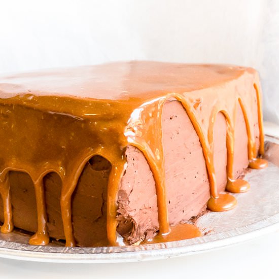 Chocolate Peanut Butter Cake - Recipe photo by theloopywhisk
