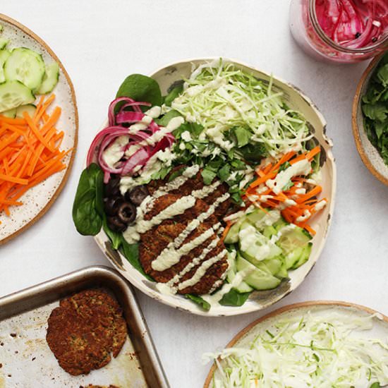 Baked Falafel Salad - Recipe photo by Mea from Meats and Sweets