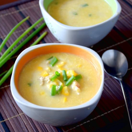 Chicken and corn soup - Recipe photo by Taste of Asian Food