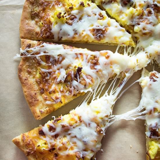 Breakfast Pizza with Miracle Dough - Recipe photo by TheSaltyMarshmallow