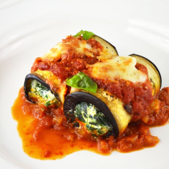 Eggplant Roll-Ups - Recipe photo by Inside the rustic kitchen