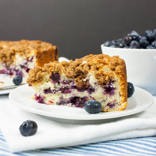 Blueberry Streusel Coffee Cake - Recipe photo by dontsweattherecipe
