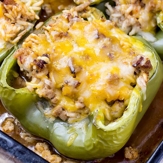 Easy Turkey Stuffed Peppers - Recipe photo by tastefullyeclectic