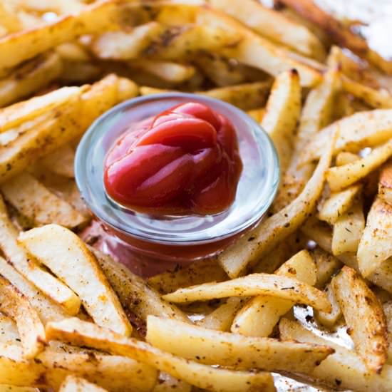 Oven Baked Seasoned French Fries - Recipe photo by diethood
