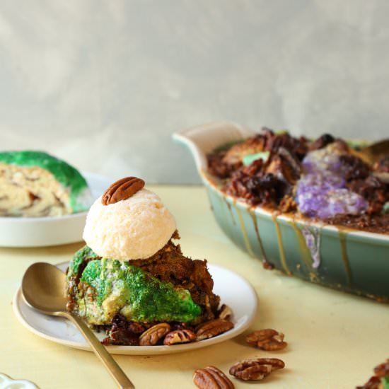 King Cake Bread Pudding - Recipe photo by ProbablyBaking