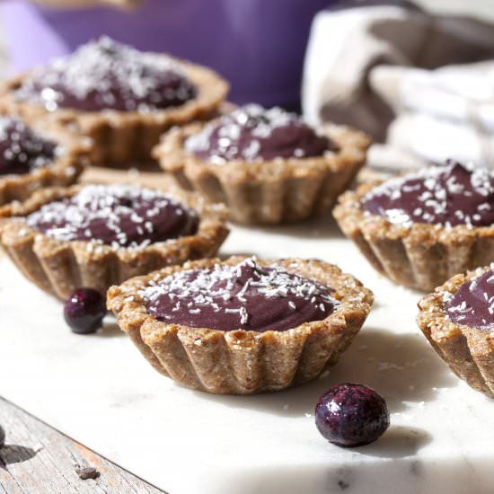 Blueberry White Chocolate Tarts - Recipe photo by karenluvslife