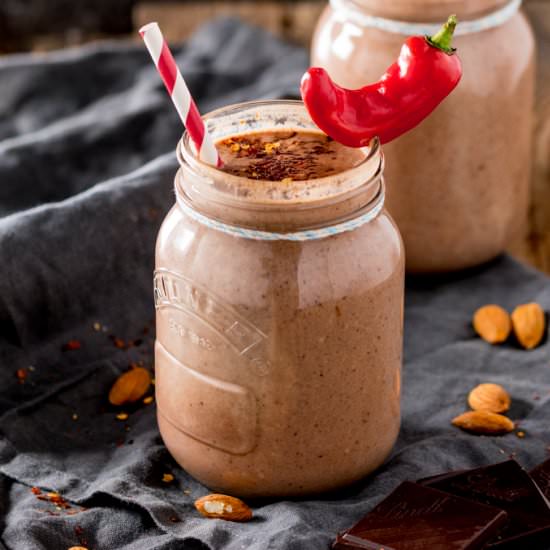 Mexican Style Hot Chocolate Smoothi - Recipe photo by KitchenSanctuary