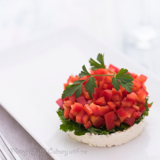 Three Color Salad - Recipe photo by vanillla