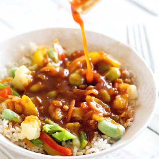 Sugar Free Sweet & Sour Stir-Fry - Recipe photo by addsomeveg