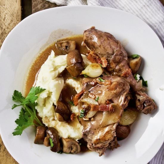 Coq Au Vin - Recipe photo by the hungry bluebird