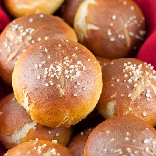 Healthier Pretzel Rolls - Recipe photo by soveryblessed