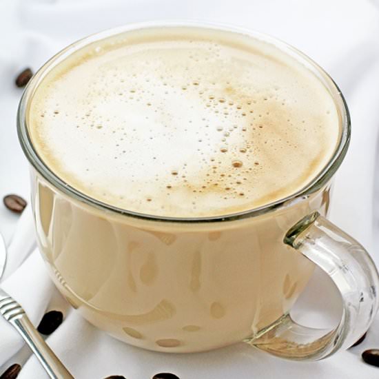 Hot Vanilla Caramel Latte - Recipe photo by valyastasteofhome.com