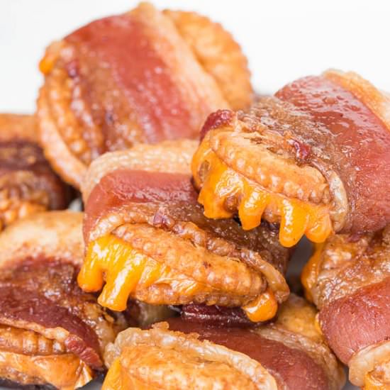 Bacon Wrapped Cheesy Crackers - Recipe photo by Shineshka