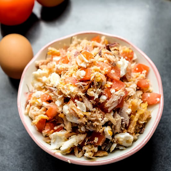 Tinapa Flakes and Salted Duck Eggs - Recipe photo by rsmacaalay
