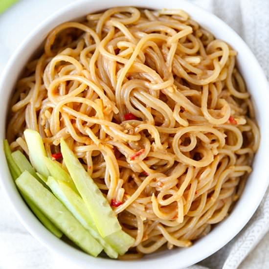 Chilled Sesame Noodles - Recipe photo by misspickledplum