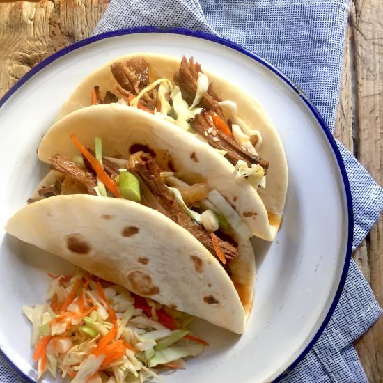Instant Pot Korean Beef Tacos - Recipe photo by MomsKitchenHandbook