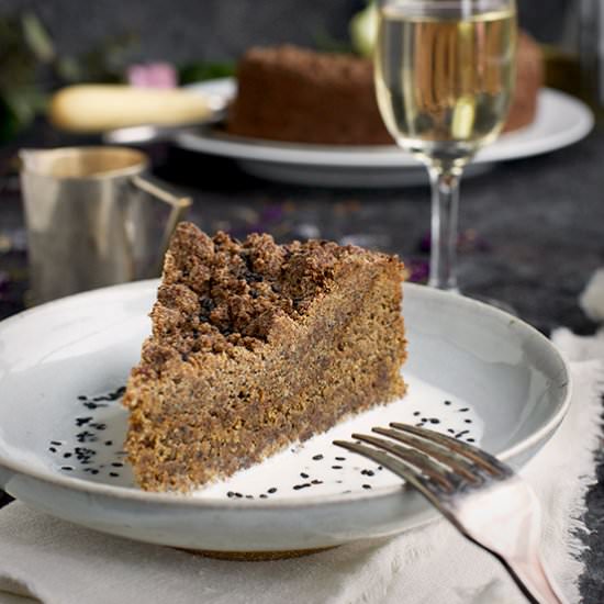 Black Sesame Crumb Cake - Recipe photo by calizona