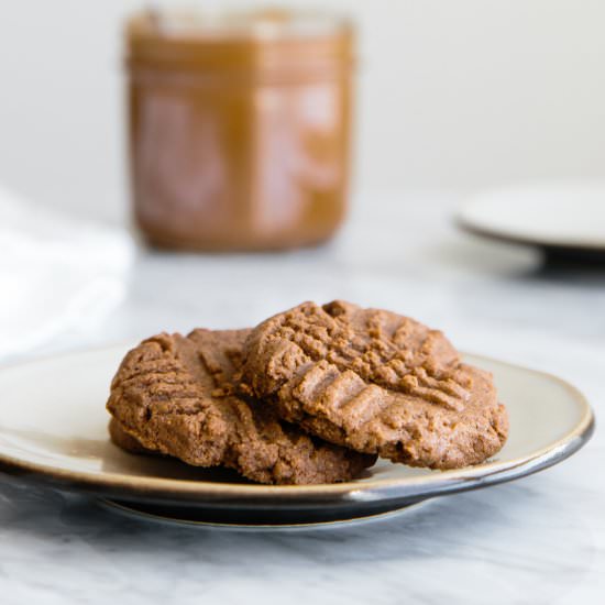 Flourless Almond Butter Cookies - Recipe photo by Downshiftology