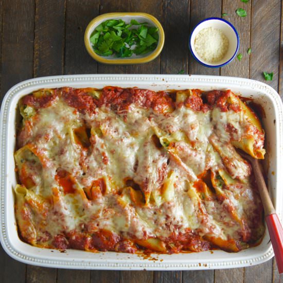 Shells with Spinach and Ricotta - Recipe photo by marilenaskitchen