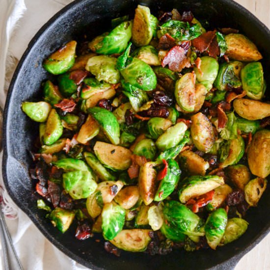 Pan Fried Brussels Sprouts - Recipe photo by raiasrecipes
