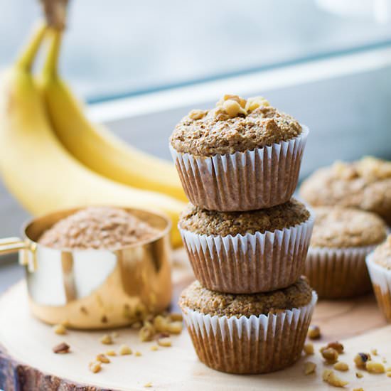 Vegan Banana Bran Muffins - Recipe photo by livelymess