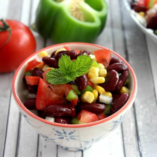 Red Kidney Bean Salad - Recipe photo by flavourdiary