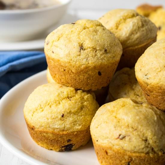 Chipotle Cornbread Muffins - Recipe photo by BeyondtheCoop
