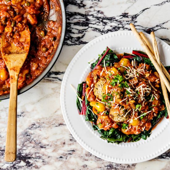 Mushroom & White Bean Meatballs - Recipe photo by intheknowmom