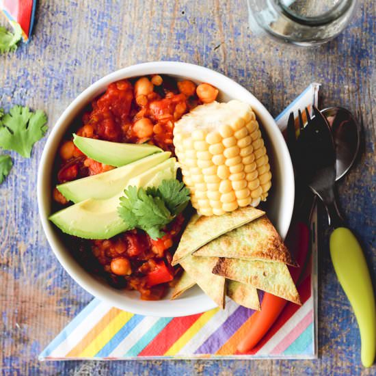 Vegetarian Chilli - Recipe photo by Healthy Little Foodies