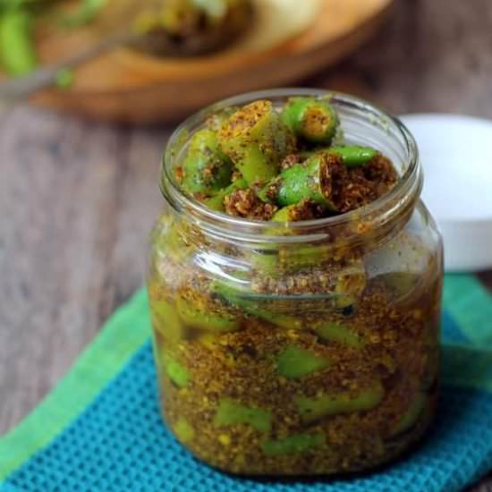 Green Chilli Pickle Recipe - Recipe photo by Sailu