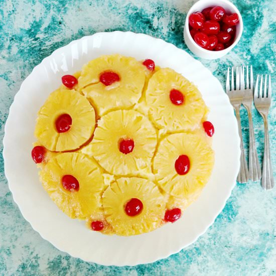 Pineapple Upside Down Cake - Recipe photo by Flours n frostings