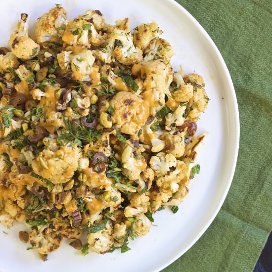 Moroccan Roasted Cauliflower - Recipe photo by KneadingHome