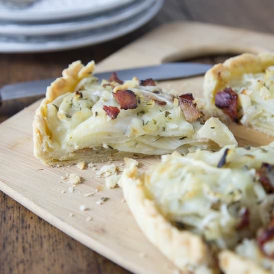 Potato Bacon Gruyere Tart - Recipe photo by Ethnic Spoon