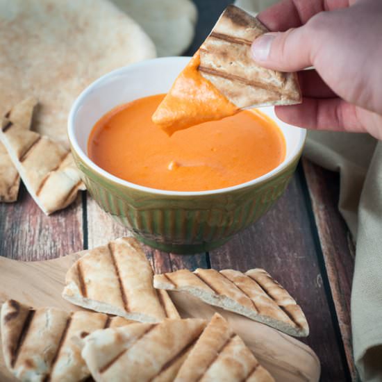 Sriracha Red Pepper & Cheese Dip - Recipe photo by photosandfood