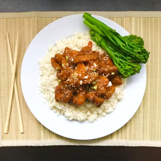 Sweet & Sour Chicken & Paleo Rice - Recipe photo by Justina Elumeze