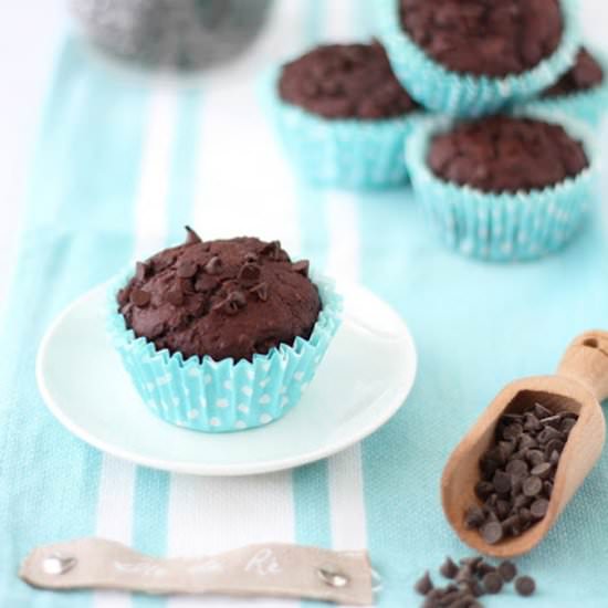 Chocolate ricotta muffins - Recipe photo by juno82