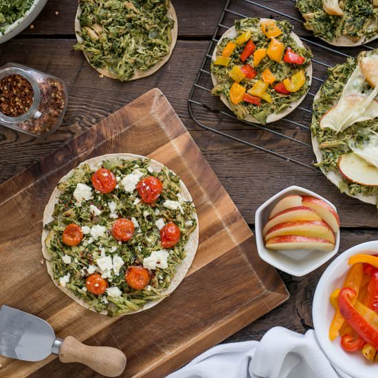 Healthy Family Pizza Night - Recipe photo by thatcleanlife