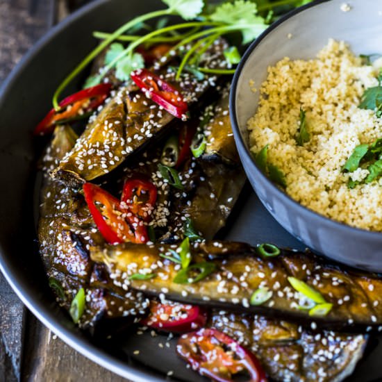 Miso Roasted Eggplant - Recipe photo by heinstirred