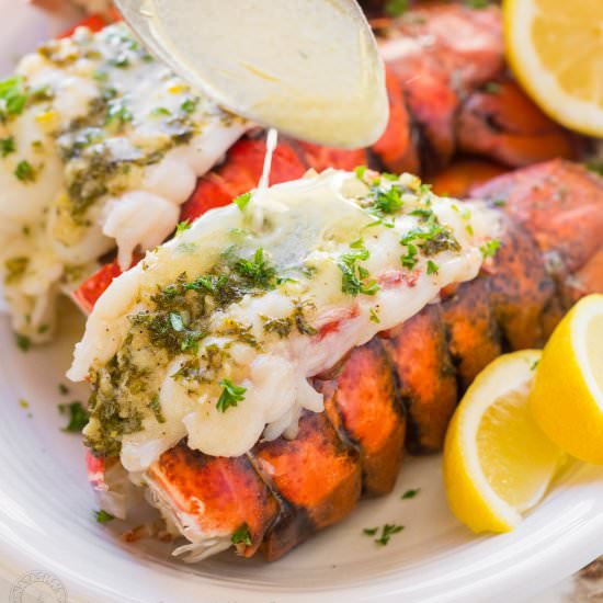 Lobster Tails with Lemon Butter - Recipe photo by NatashasKitchen.com