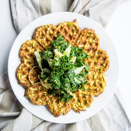 Sweet Potato Waffle Rostis - Recipe photo by Wellness with Taryn