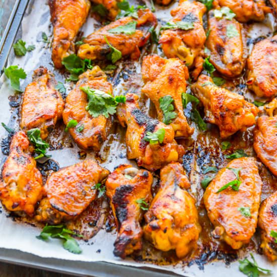 Sticky Thai Chicken Wings - Recipe photo by Priyanka DK