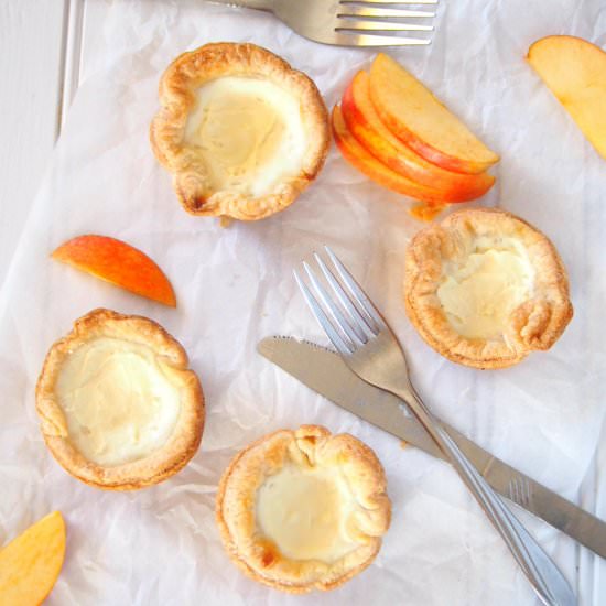 Egg Tarts in Puff Pastry Crusts - Recipe photo by Woman Scribbles