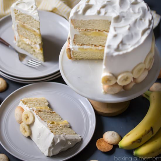 Banana Pudding Layer Cake - Recipe photo by Baking a Moment