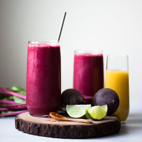 Red Zinger Beet Smoothie - Recipe photo by healthynibblesandbits