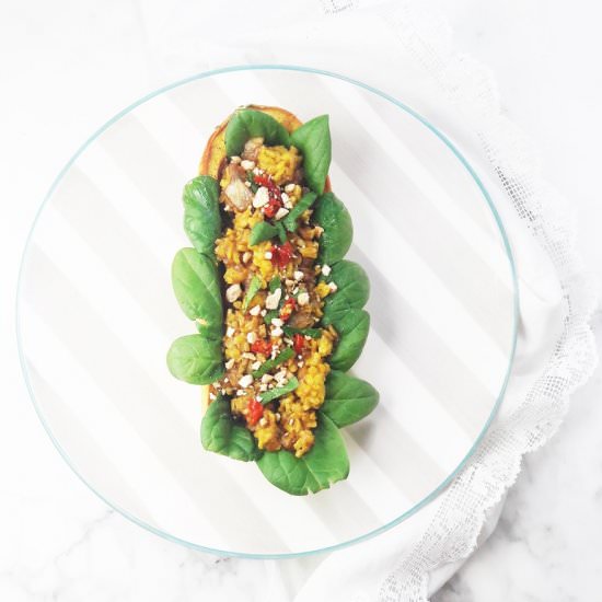 Delicata Squash Bowls w/ Thai Rice - Recipe photo by ahedgehoginthekitchen